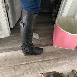 black boots